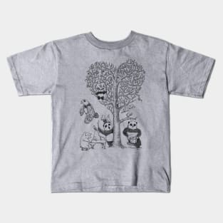 Friends Under the Tree Kids T-Shirt